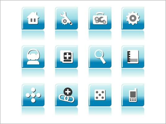 web mail icons set for websites, web applications. email applications or server Icons.