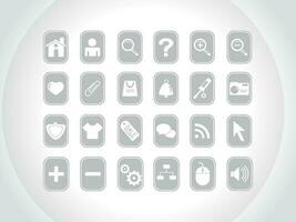 web mail icons set for websites, web applications. email applications or server Icons. vector