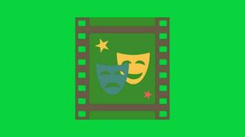 película verde pantalla antecedentes video