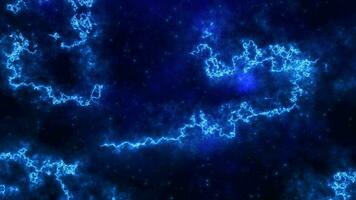 abstrato futurista fundo com azul multicolorido energia Magia linhas e ondas do cósmico padrões video