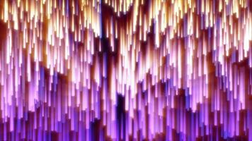 Abstract purple energy glowing lines raining down futuristic hi-tech background video