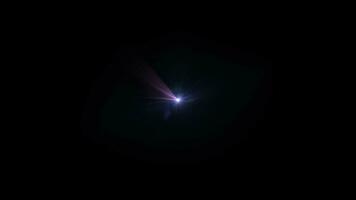 Loop center star optical flare light rotation abstract background video