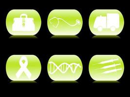 Medical icons set. vector