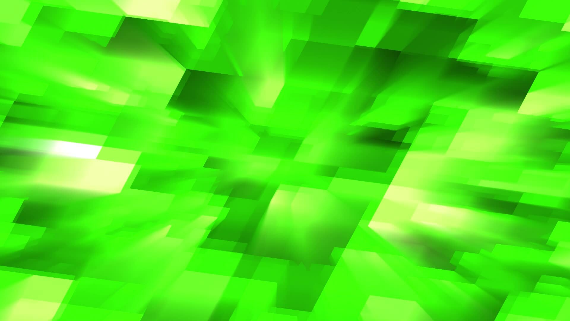 3D abstract digital technology animated green light on green background