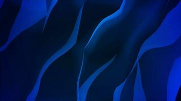 3D abstract digital technology animated blue light on blue background. video