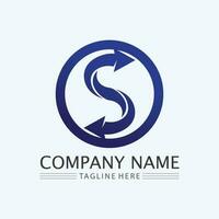 Business corporate S letter logo vector