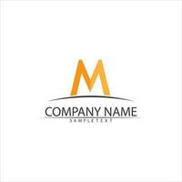 M Letter Logo Template vector