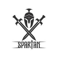 spartan and gladiator helmet logo icon designs vector