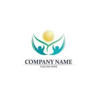 People logo, Team, Succes people work, Group and Community, Group Company and Business logo vector and design Care, Family icon Succes logo