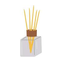 Home incense, aroma diffuser. Aromatherapy. Eps 10 vector