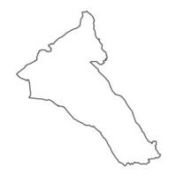cinón Valle mapa, distrito de Gales. vector ilustración.