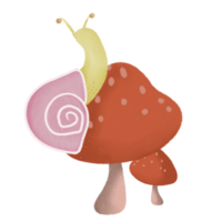 carino lumaca mano disegnato png