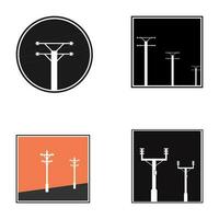 power pole icon vector illustration