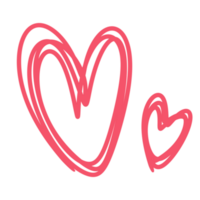 Valentine's Day Love Hearts Doodles png