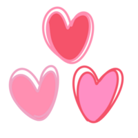 San Valentín día amor corazones garabatos png