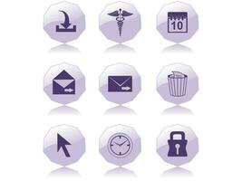 web mail icons set can be used for websites, web applications. email applications or server Icons vector