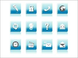 web correo íconos conjunto lata ser usado para sitios web, web aplicaciones correo electrónico aplicaciones o servidor íconos vector