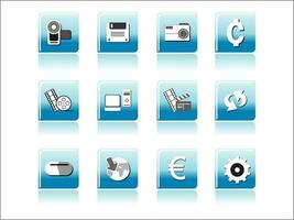 web mail icons set can be used for websites, web applications. email applications or server Icons vector