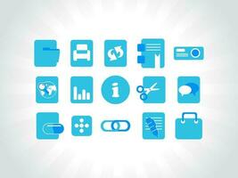 web mail icons set can be used for websites, web applications. email applications or server Icons vector