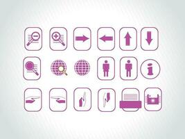 web mail icons set can be used for websites, web applications. email applications or server Icons vector