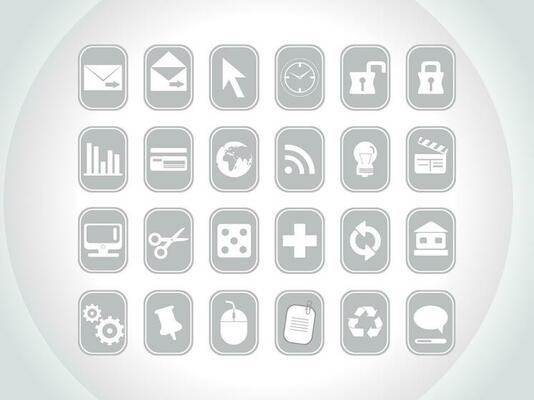 web mail icons set can be used for websites, web applications. email applications or server Icons