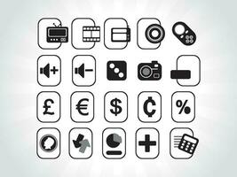 web mail icons set can be used for websites, web applications. email applications or server Icons vector