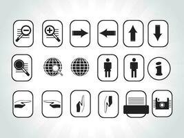 web mail icons set can be used for websites, web applications. email applications or server Icons vector