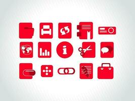 web mail icons set can be used for websites, web applications. email applications or server Icons vector