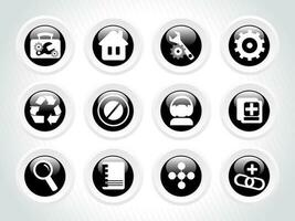 web mail icons set can be used for websites, web applications. email applications or server Icons vector