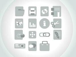 web mail icons set can be used for websites, web applications. email applications or server Icons vector