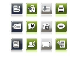 web mail icons set can be used for websites, web applications. email applications or server Icons vector