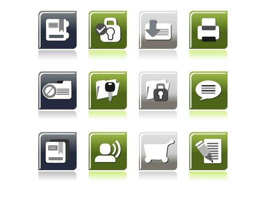 web mail icons set can be used for websites, web applications. email applications or server Icons