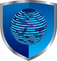 moderno cíber segurança tecnologia fundo com escudo png