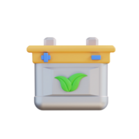 3d illustration Naturel batterie png