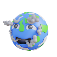 3d illustration of air pollution png