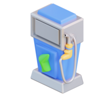 3d illustration electric car fueling station png