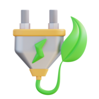 3d illustration of charging plan png