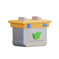 3d illustration Naturel batterie png