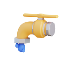 3d illustratie van recycling water png