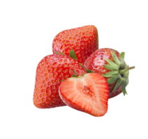 fresas aislado en transparente antecedentes png