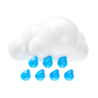 Heavy rain weather icon, Weather forecast sign png