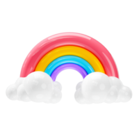 Rainbow icon, Weather forecast sign png