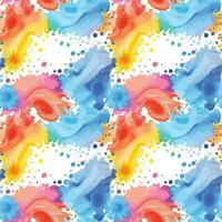 Abstract splash watercolor seamless pattern. vector