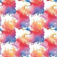 Abstract splash watercolor seamless pattern. vector