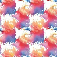 Abstract splash watercolor seamless pattern. vector