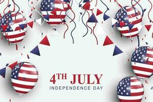 USA Independence Day background. vector
