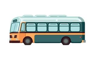 Transportation icon bus isolated style vector