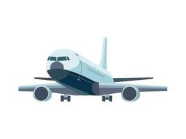 Flying aircraft wing propelling passenger transportation icon vector