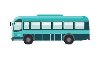 Tour bus travels quickly transport icon isolated vector