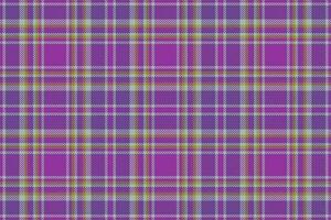 Seamless check pattern of textile fabric background with a tartan vector texture plaid.